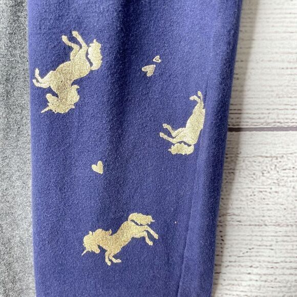 JUSTICE leggings white gold unicorns girl's size 14‎ - Picture 3 of 5